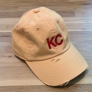 NWOT Throwback Caps KC Kansas City Distressed Baseball Cap Women’s OS
